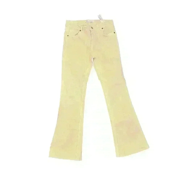 Girls Zara khaki Flare Jeans Size 13-14 - Picture 1 of 4
